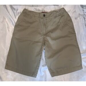 Arizona Jean Company Khaki Tan Chino Bermuda Shorts Size 18 Husky 2049‎ !